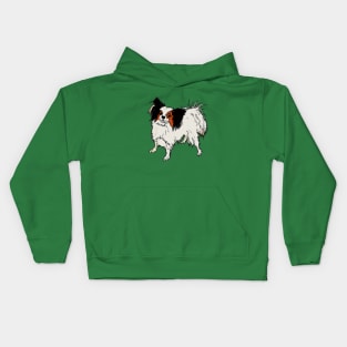 Papillon Dog Kids Hoodie